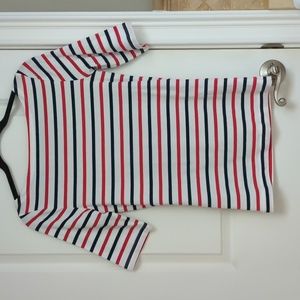 NWT Breton Tri- color Striped Top